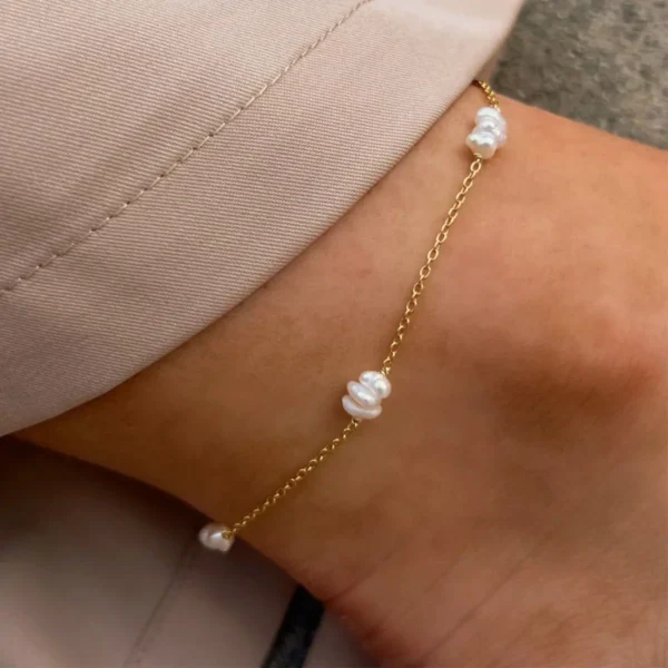 18k Gold Plated Snake Chain Anklets