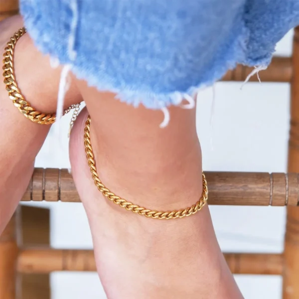 Chunky Cuban Chain Anklet