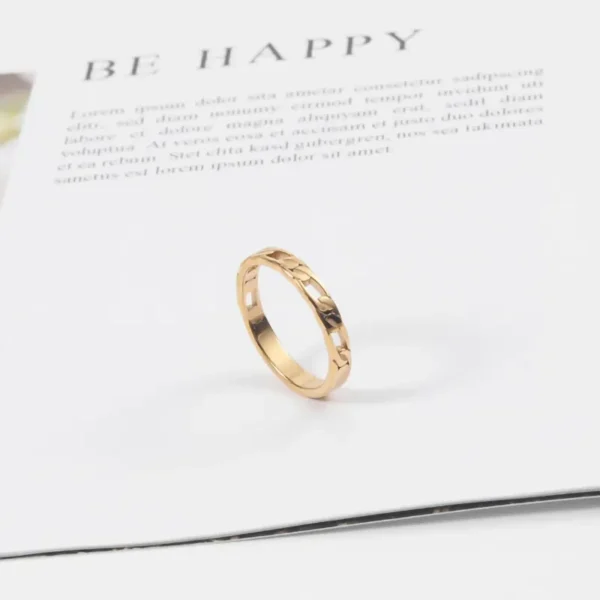 Figaro Link Ring Stacking Rings for Women