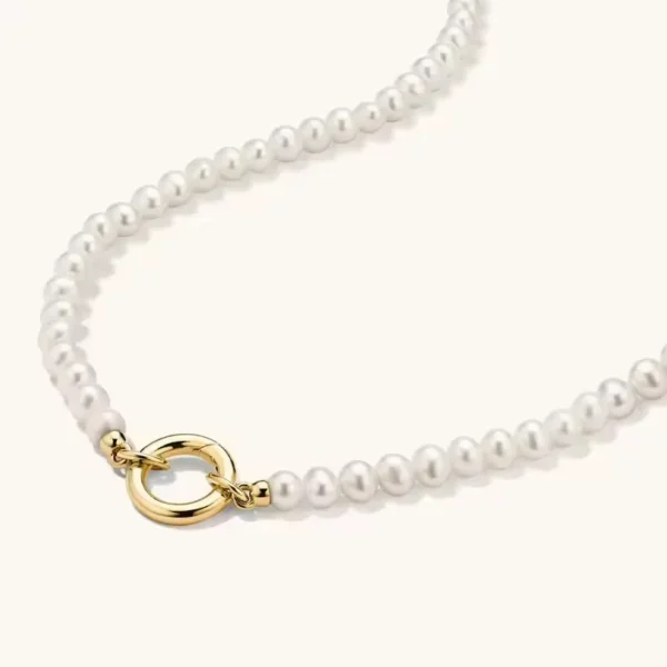 Gold Plated Pearl Necklace