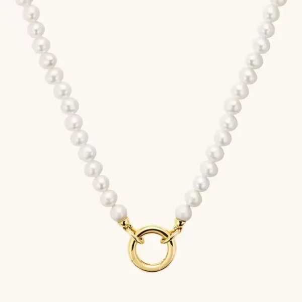 Gold Plated Pearl Necklace