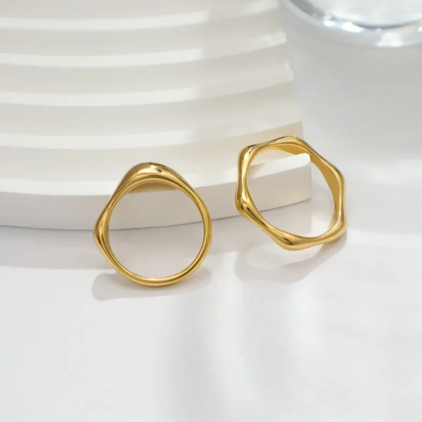 Wave Wedding Rings