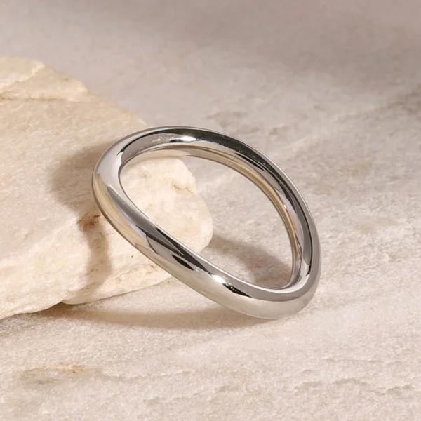 wave ring silver