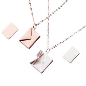 Fashion Jewelry Envelop Necklace Women Lover Letter Pendant